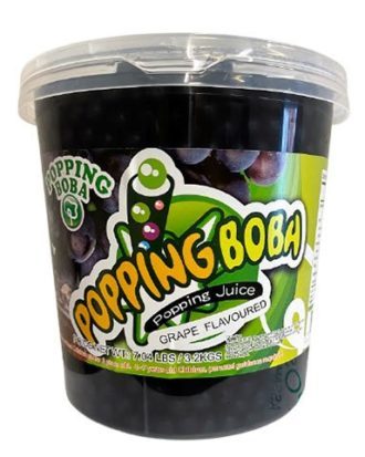 Possmei Boba frugtperler med vindruer (Grape) 3,2 kg.