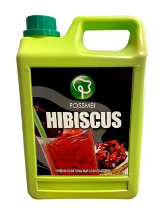 Possmei Frugtsirup til Bubble Tea Hawaiiblomst (Hibiscus) smag 2,5 liter (stop madspild)
