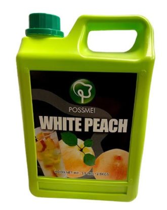 Possmei Frugtsirup til Bubble Tea White Peach 2,5 kg