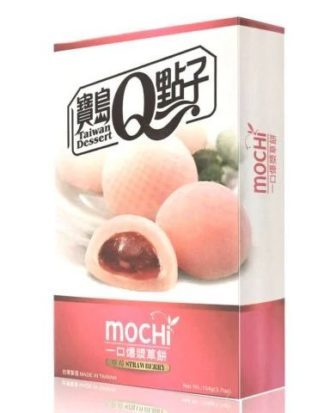 He Fong Strawberry Mochi Cake 104 g.