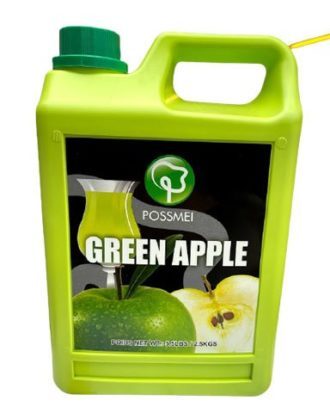 Possmei Frugtsirup til Bubble Tea Grøn æble 2,5 kg.