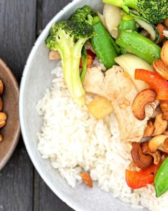 Thai Stegt kylling med cashewnødder 5 dele