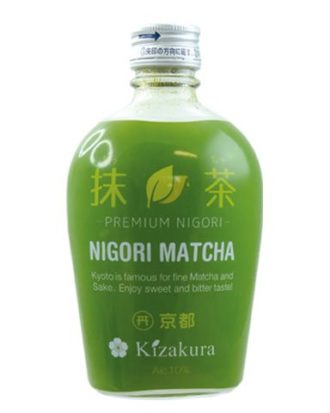 Kizakura Nigori Matcha Sake 10% 300 ml.