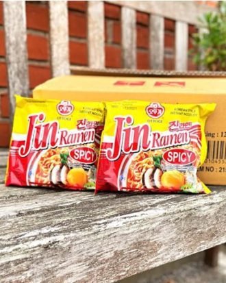 Ottogi Instant Noodles Jin Ramen Spicy 1 kasse (20 stk.)