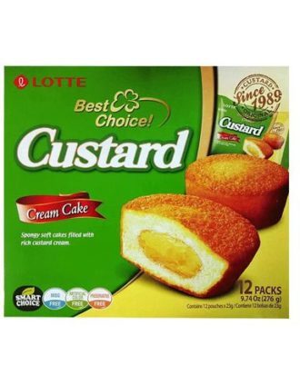 Lotte Custard Cream Cake 12 packs 276 g.