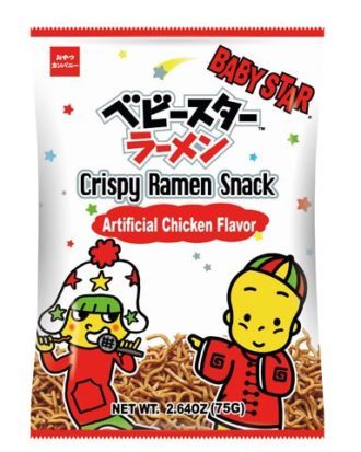 Baby Star Crispy Ramen Snack Original Hosomen 75 g.