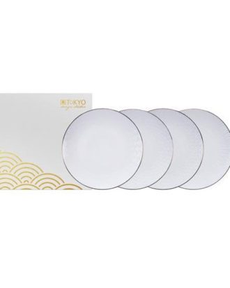 Tallerken Sæt 4 stk. Nippon White Tokyo Design Studio Ø19 cm.