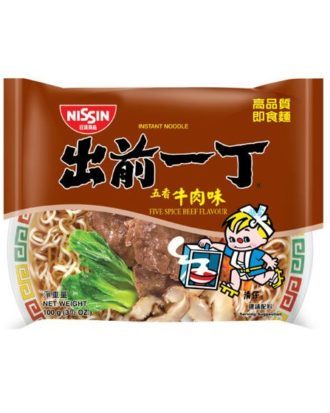 Nissin Instant Noodle Five Spices Beef HK 100 g.