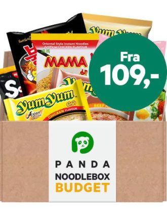 Panda NoodleBox Budget - Op til 15 billige nudler