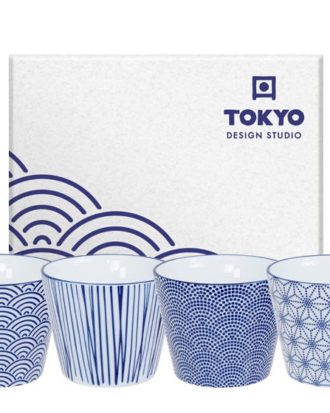 Kop Sæt Nippon Blue 4 stk. 180 ml. Tokyo Design Studio