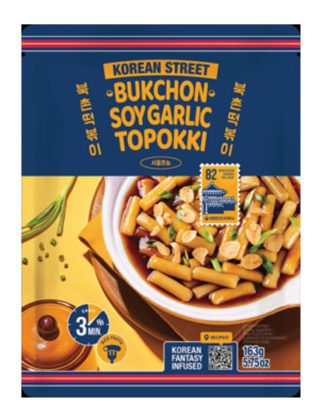 Allgroo Korean Street Topokki Rice Cake Soy Garlic Flavor 163 g.