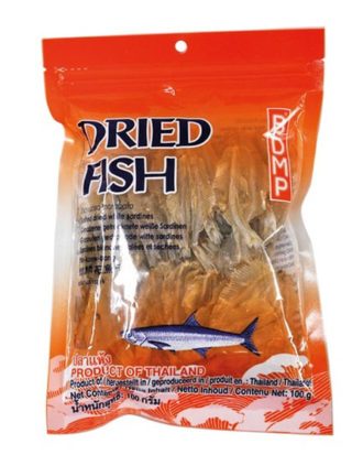 Tørret Hvide Sardiner (White Sardines) 100 g.