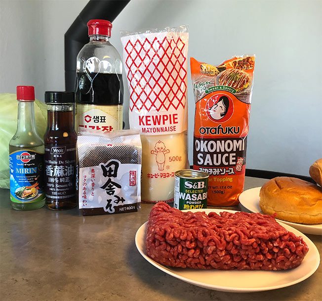 japansk inspireret burger