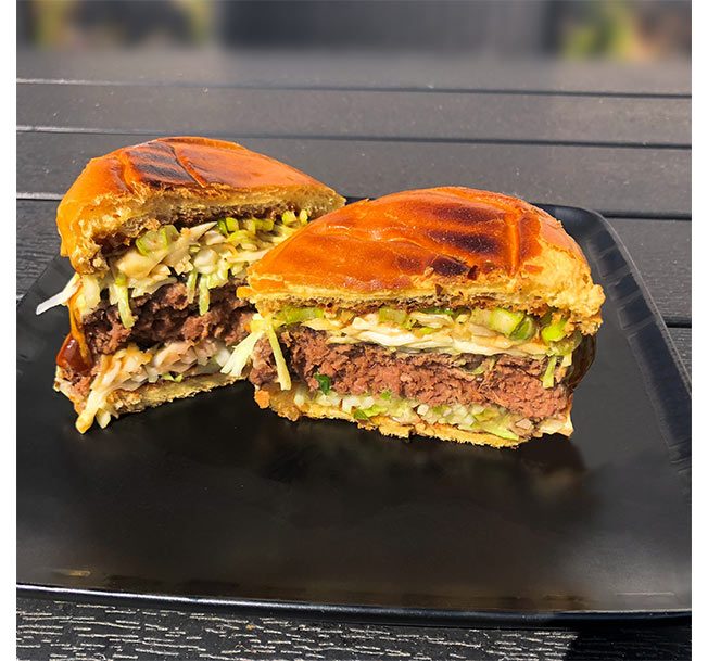 japansk inspireret burger