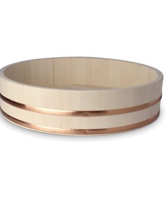 Sushi Hangiri Black Wood Ø27 cm.