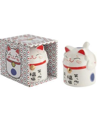 Kawaii Krus Lykkekat Blå Gavebox 350 ml.