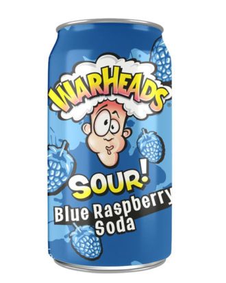 Warheads Soda Blue Rasberry Sour 355 ml.