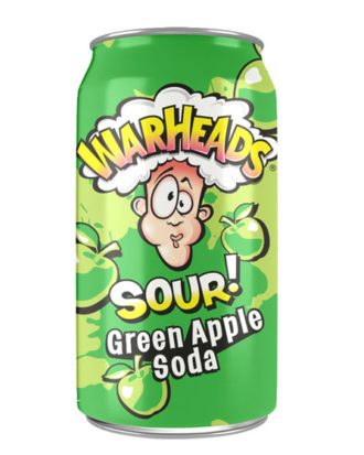 Warheads Soda Green Apple Sour 355 ml.