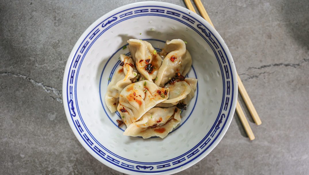 Kinesiske Dumplings med Svinekød opskrift