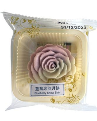Månekage (Mooncake Snow Skin Blueberry) 45 g.