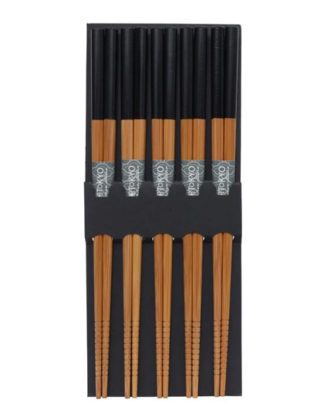 Chopsticks Sæt Træ Sort Tokyo Design Studio 5 par