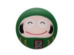 Daruma Green Doll 6 cm.