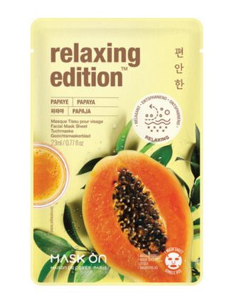 Mask On Facial Mask Sheet with Papaya Relaxing mask sheet
