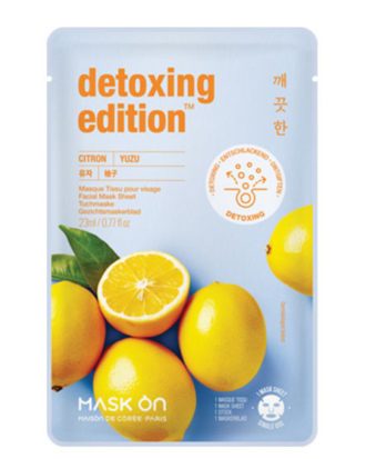 Mask On Facial Mask Sheet with Yuzu Detoxing mask sheet