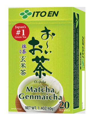 Oi Ocha Matcha Genmaicha Teabags 20 breve 40 g.