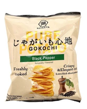 Koikeya Snack chips black pepper 50 g.