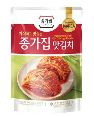 Jongga premium kimchi frisk 500 g.