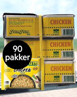 Yum Yum Instant Nudler Kylling 3 kasser (90 stk.)