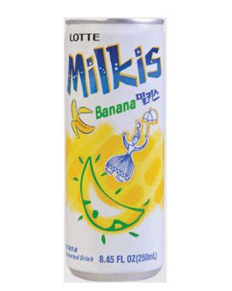 Milkis Original Soft Drink Banana Flavour 250 ml.