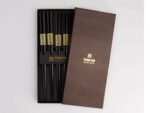 Chopsticks Spisepinde Giftset Hexagon Black Tokyo Design Studio 5 par.