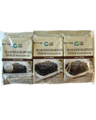 Chung Jung One Seasoned Seaweed Snack 4.5 g. x 3