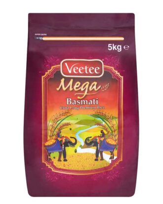 Veetee Mega Basmati Extra Long Rice 5 kg.