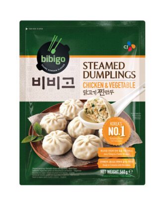Bibigo Steamed Dumplings Chicken & Vegetable 560 g.