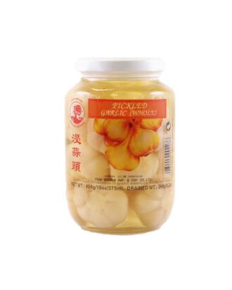 Cock Brand Syltede Hvidløg (Pickled Garlic) 454 g.