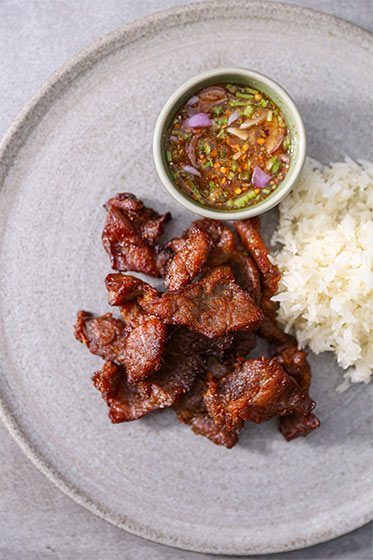 Thai pork jerky moo dad deaw