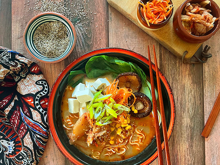 vegansk vegetarisk ramen opskrift