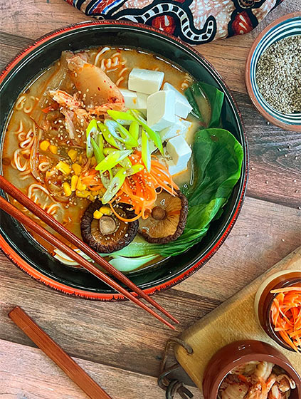vegansk vegetarisk ramen opskrift