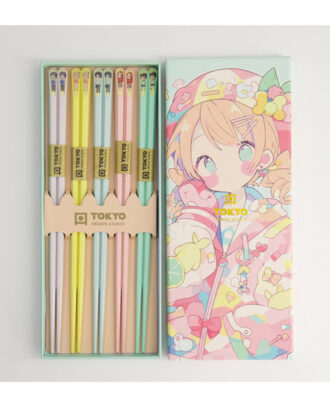 Anime Chopstick Giftset 5 sets.