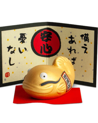 Tadpole lucky charm gold 5cm