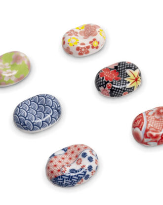 Chopstick Holders Oval Mix – Stilfuld spisepindeholder 1 stk.