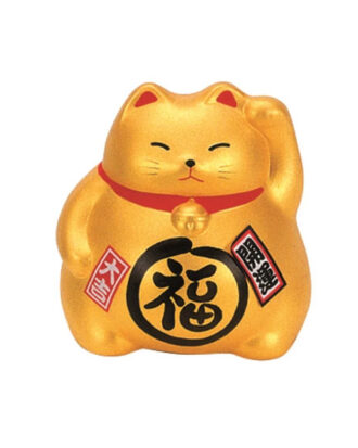 Gold Lucky Cat 9 cm