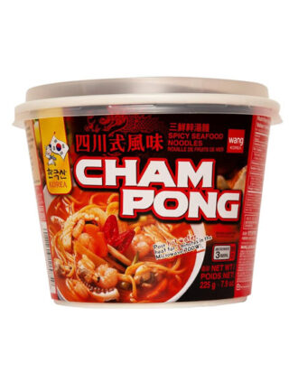 Wang ChamPong Spicy Seafood Noodle Bowl 225 g.