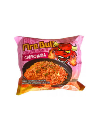 Fire Bull Stir Fried Carbonara Ramen 135 g.