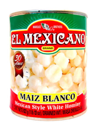El Mexicano White Hominy 822 g.