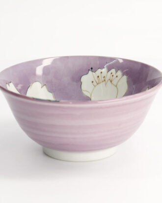 Sakura Purple Bowl 500 ml – Japansk Porcelæn i Lilla