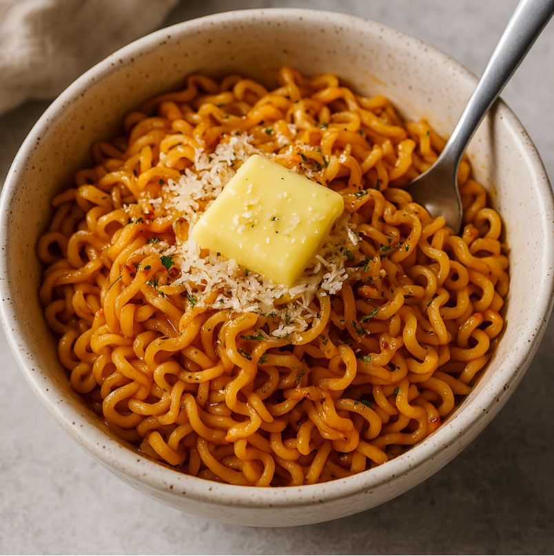 buldak nudler parmesan